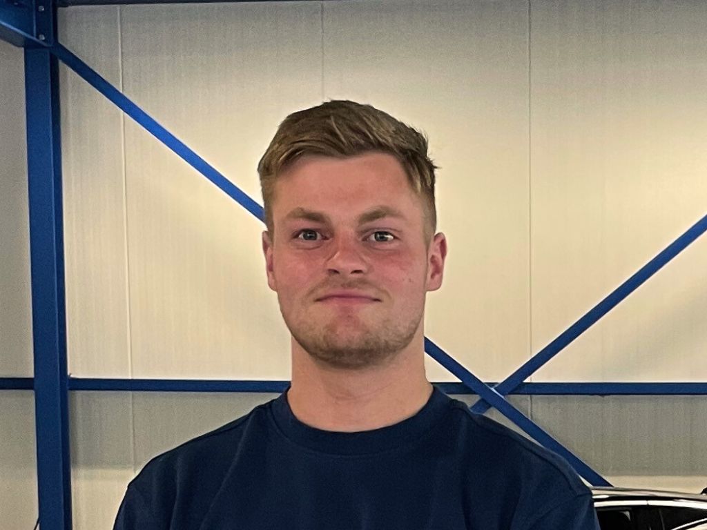 Portret van Edward Kemp, student commerciële economie